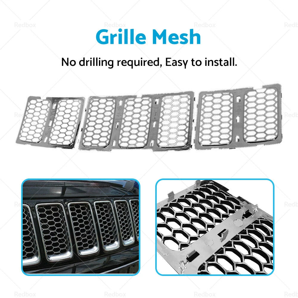Front Grill Mesh Cover for Jeep Grand Cherokee (2014-2016)