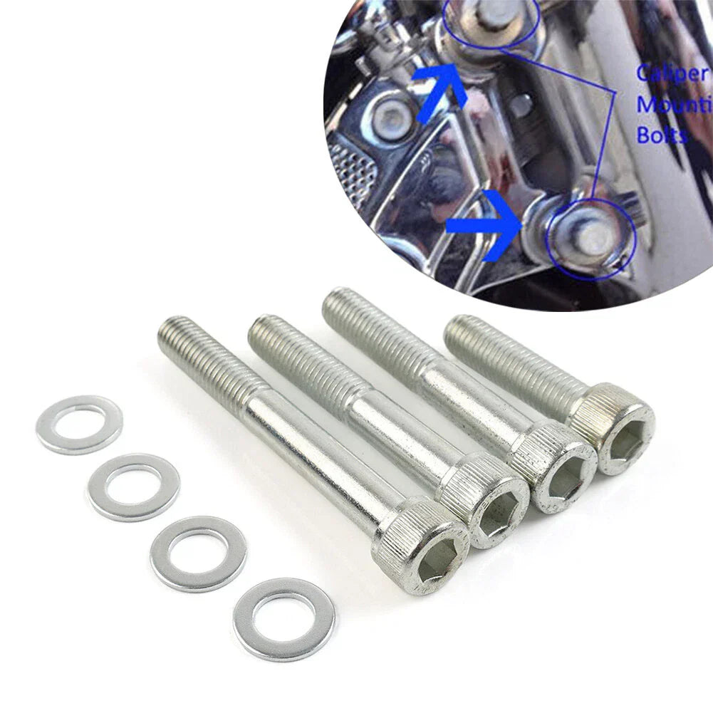 Front Brake Caliper Bolts for Harley Softail Dyna Sportster (2000-2022)