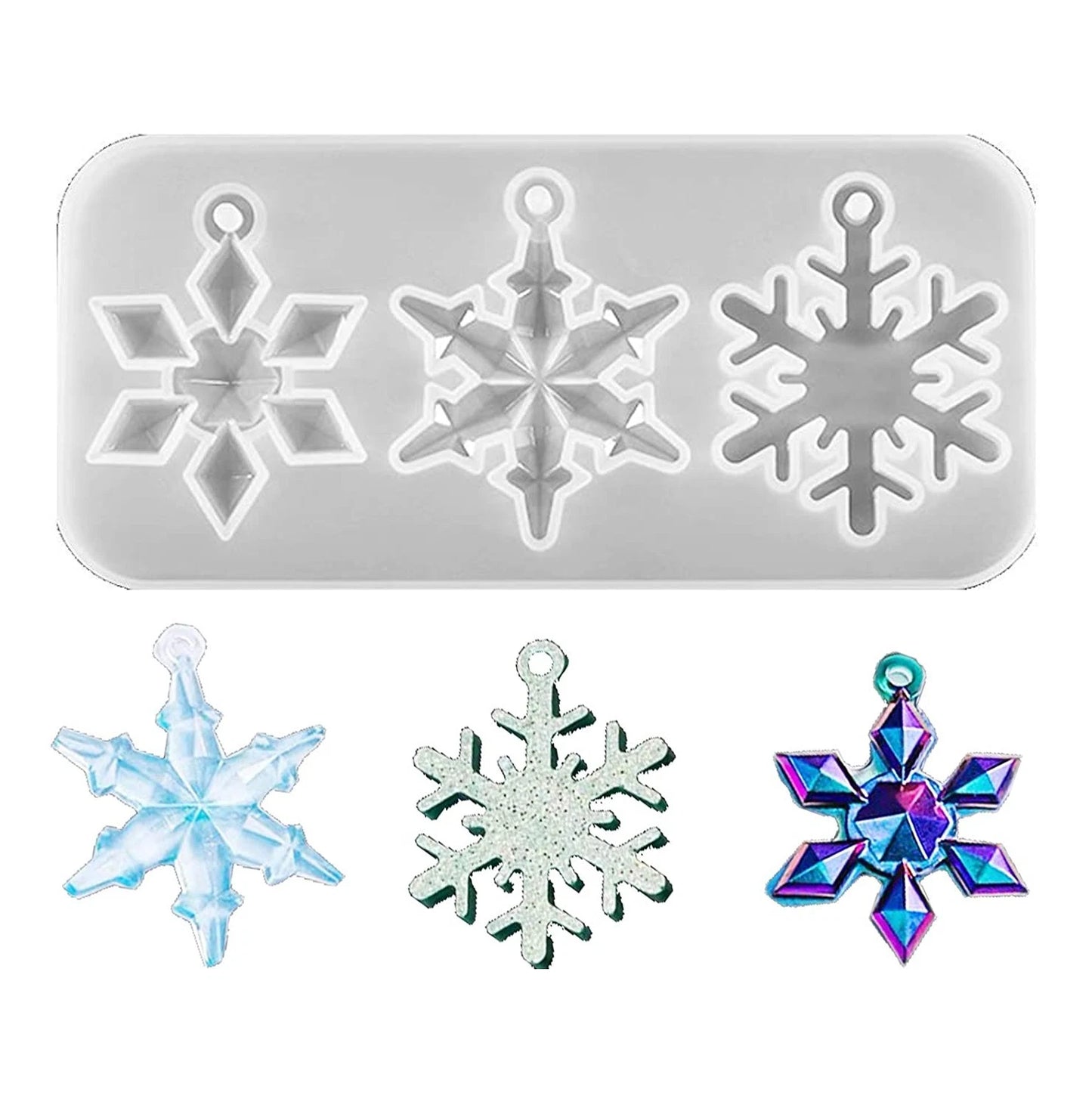 Silicone Pendant Mold for Jewelry Resin Necklace Craft DIY 3D