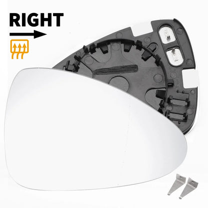 Right Side Heated White Mirror Glass for Porsche Panamera (2009-2015)
