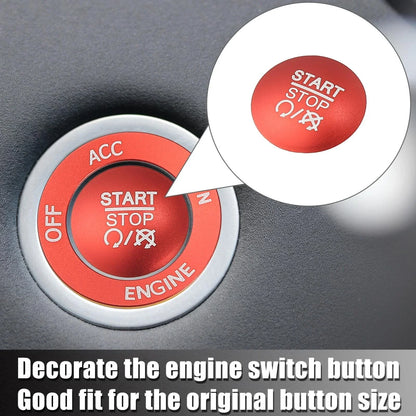 Engine Push Start Button Sticker Kit for Dodge Charger Challenger Durango (2015-2023)