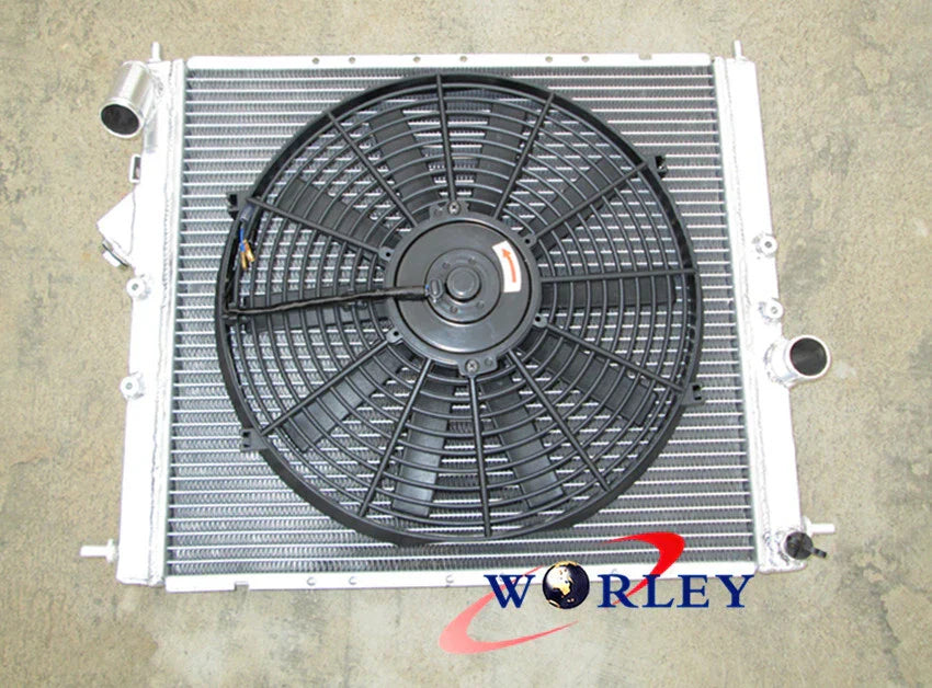 Aluminum Radiator & Fan for Renault Clio 16S/Williams MT 1.8L/2.0L (93-98)
