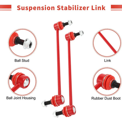 4 x Front Rear Stabilizer Sway Bar Links for Honda Pilot, Acura MDX (2003-2008)