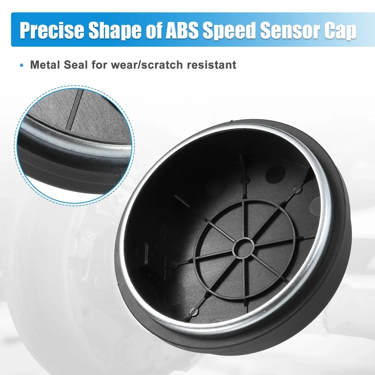 2 x Rear Hub Bearing ABS Speed Sensors for Hyundai Santa Fe & Kia (2001-2023)