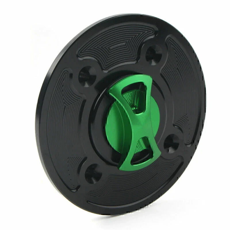 CNC Fuel Gas Tank Cap Keyless for Kawasaki Ninja 400, 650, Z900, Versys 1000