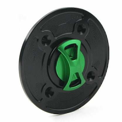 CNC Fuel Gas Tank Cap Keyless for Kawasaki Ninja 400, 650, Z900, Versys 1000