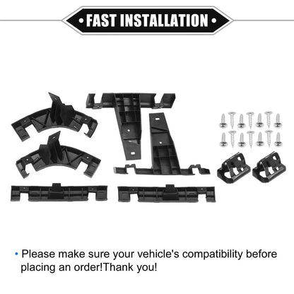 Front Grille Assembly with LED Lights for Dodge (Chrome, Silver, Gloss Black)