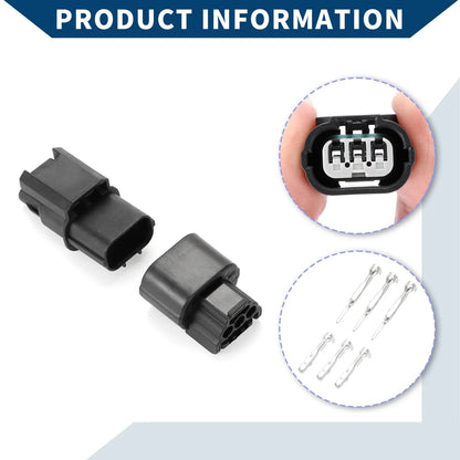 3 Pin High Voltage Small Lamp Connector Plug for Honda Civic (2001-2005)