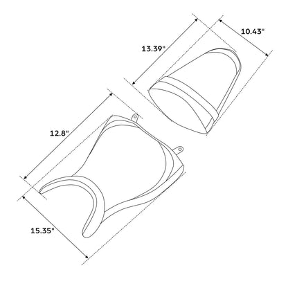 Driver & Passenger Seats for Yamaha YZF R3 (2015-2024)