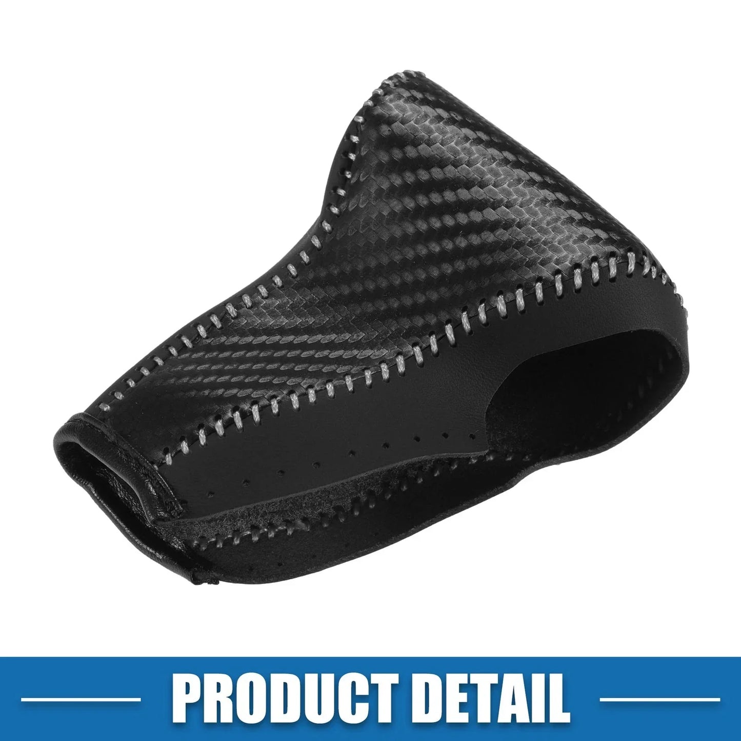 Auto Gear Shifting Knob Cover for Honda CR-V (2017-2022) Black Gray Stitches