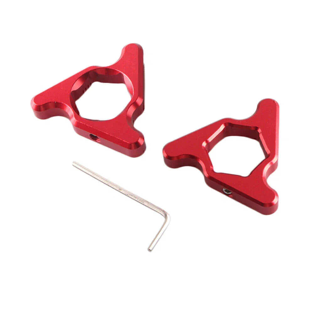 19mm Preload Adjusters for Suzuki Kawasaki Honda BMW Ducati Buell Red