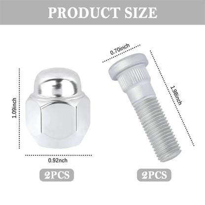 Wheel Stud Bolts for Hyundai Accent Elantra Santa Fe Azera Tiburon Kia Forte Rio