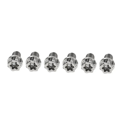 6pcs M8x15mm Titanium Torx Head Flange Bolts for Motorcycle Bike