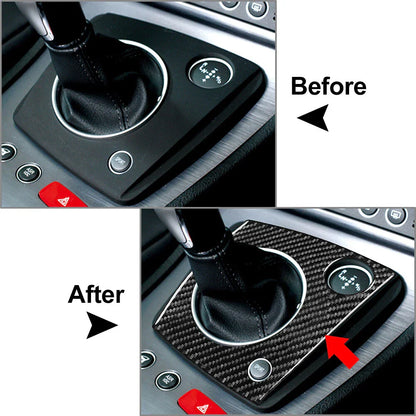 Carbon Fiber Black Gear Shift Panel Cover Trim for Alfa Romeo 159 (2006-2011)