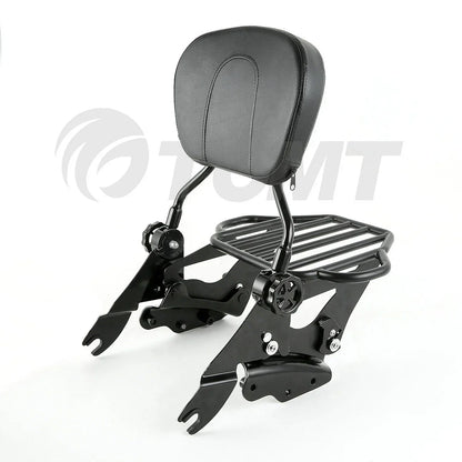 Backrest Sissy Bar Luggage Rack Docking Hardware for Harley Touring (2009-2013)