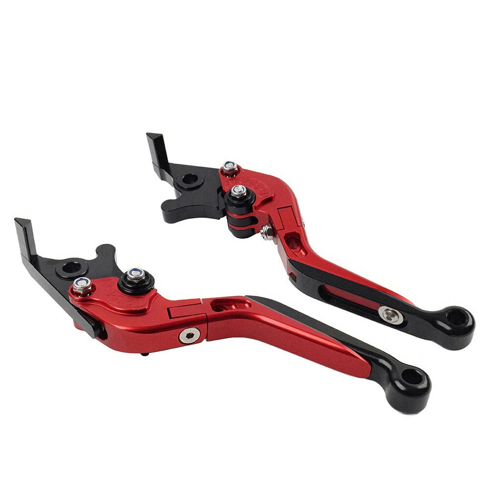 Red CNC Extendable Brake Clutch Levers for BMW S1000RR S1000R (2015-2019)