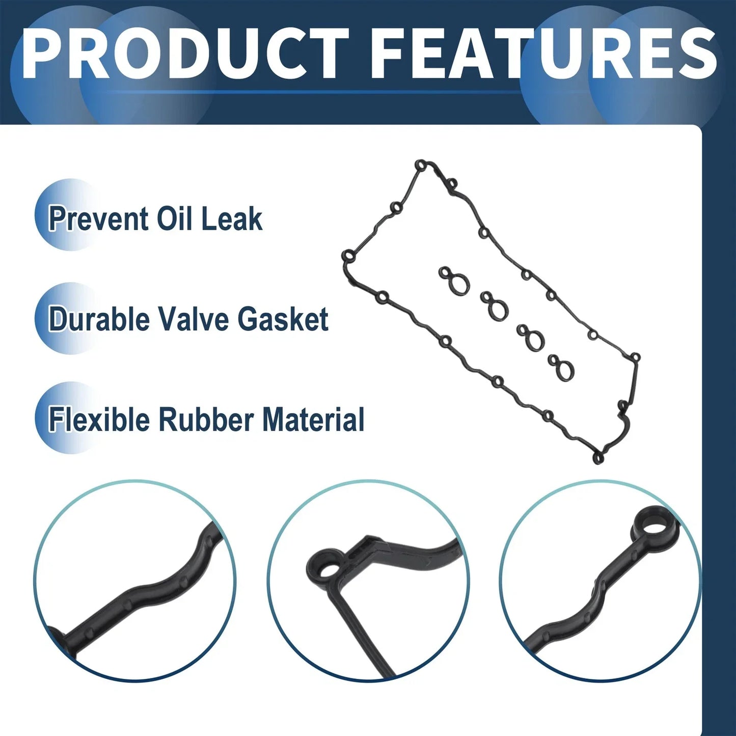 Valve Cover Gasket Set   - Cylinder Head Seal 1 Set