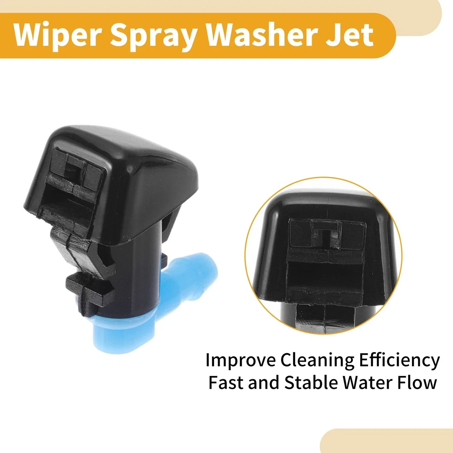 Windshield Washer Nozzle Kit for Chevrolet Malibu (2013-2023) with Fluid Hose