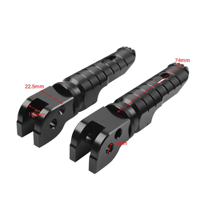 Passenger Rear Foot Pegs for Ducati Multistrada 1200 2010-2017, 1260 2018-2019 Gray