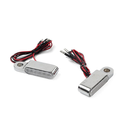 Chrome Mini Handlebar Turn Signal Blinkers for Harley Sportster XL1200 883