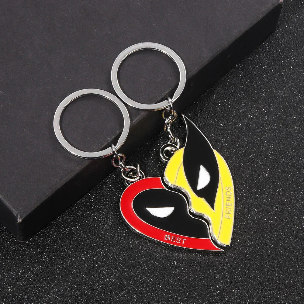Deadpool & Wolverine Keychains for Best Friends
