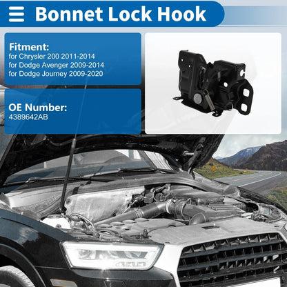 Hood Latch Assembly for Chrysler 200 (2011-2014) - 1 x Durable Replacement
