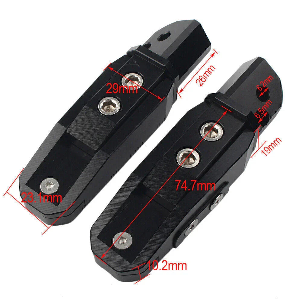 Rear Passenger Footrests Pegs for Yamaha YZF R1 R6 R1M R1S (2015-2023)
