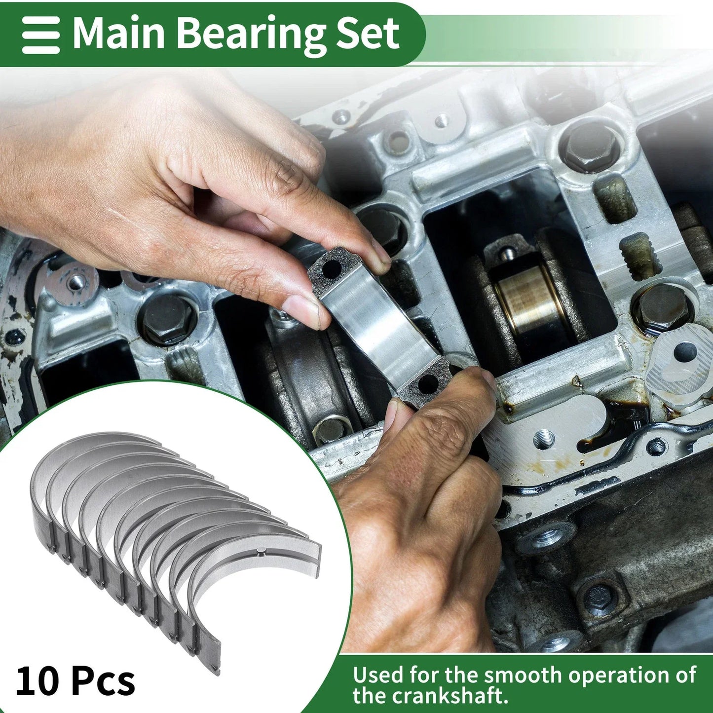 Main Bearing Set for Hyundai Santa Fe 2009-2018