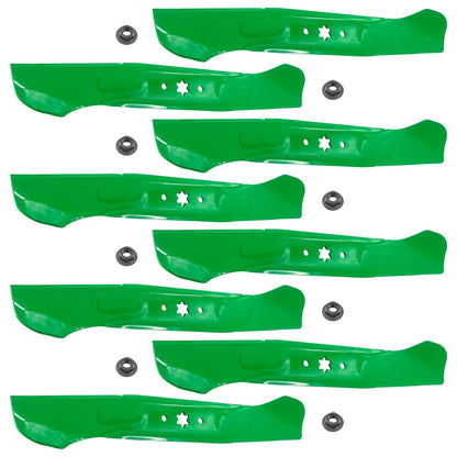 Deck Blades 46 Inch Replacement with Nuts for Cub Cadet LTX1045 (2018–2024)