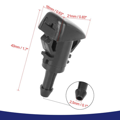 Windshield Washer Nozzle Jet Spray 2 x for Dodge Caliber (2007-2012)