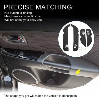 Car Door Leather Anti Kick Pad Sticker for Mercedes-Benz GLE (2017-2019)
