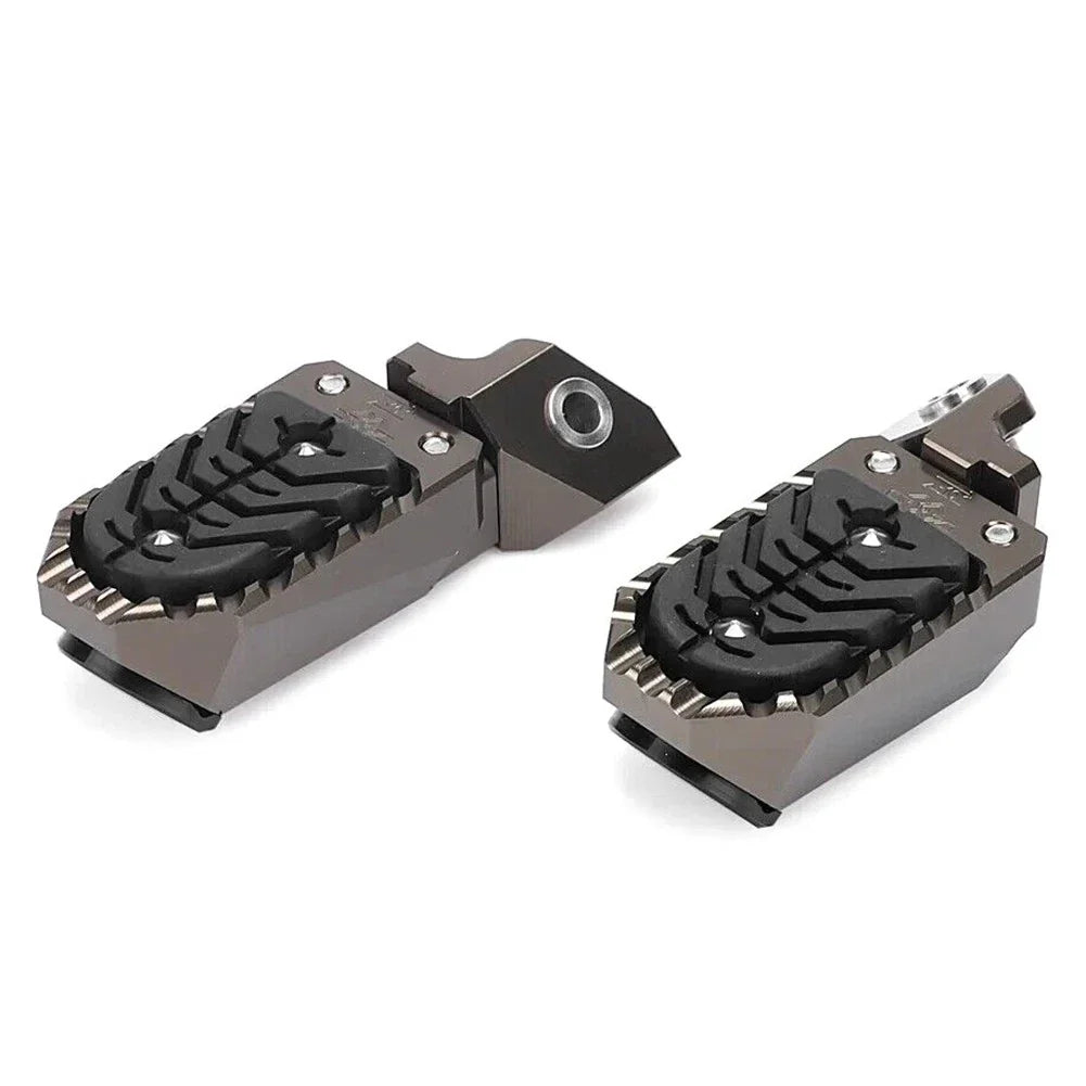 Wide Foot Pegs Pedals Rest Brown for BMW R1200GS R1250GS (2013-2023)