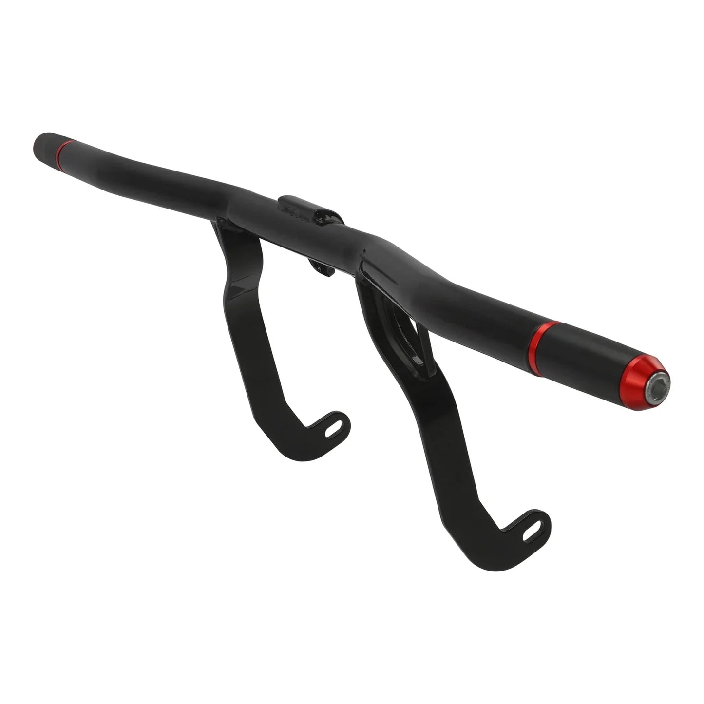 Black Red Highway Engine Guard Crash Bar for Harley Touring Road Glide (14-23)