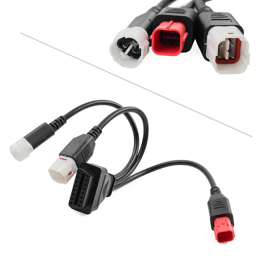 3pin 4pin 6pin OBD2 Diagnostic Adapter Cable for Yamaha Motorcycle