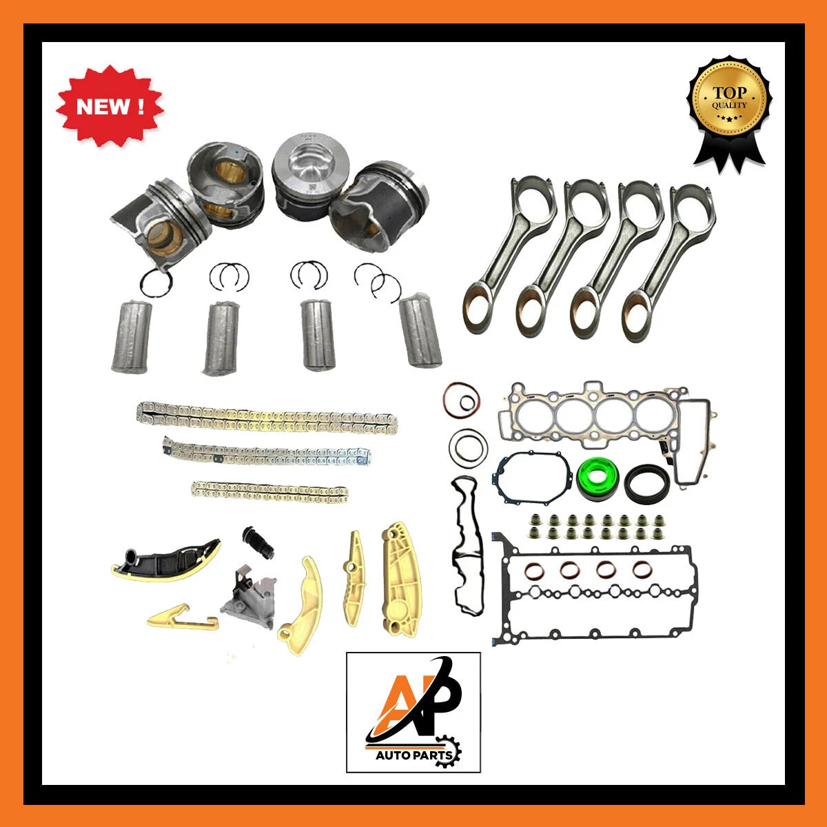 Engine Piston Set Replacement for Jaguar E-PACE XF 2.0D TD4 AWD (2017–2020)