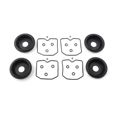 4 Sets Carburetor Rebuild Kit & Plunger Diaphragm for Kawasaki