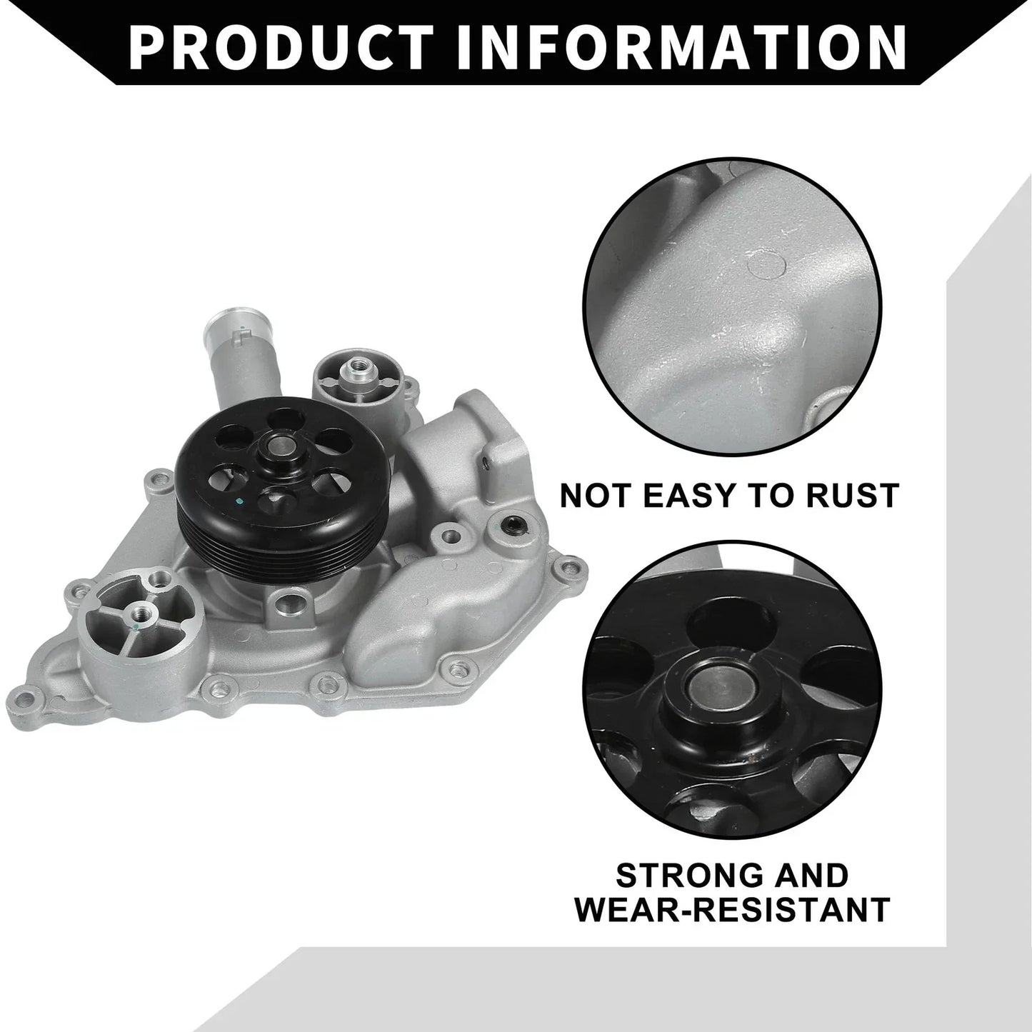 Water Pump for Chrysler 300 (2005-2010) with Rubber Band Kit 1 x Set