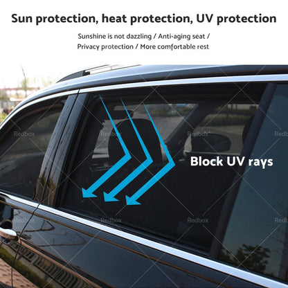 4 x Front Rear Magnetic Window Sun Shades for Ford Ranger PX2 (2015-2022)
