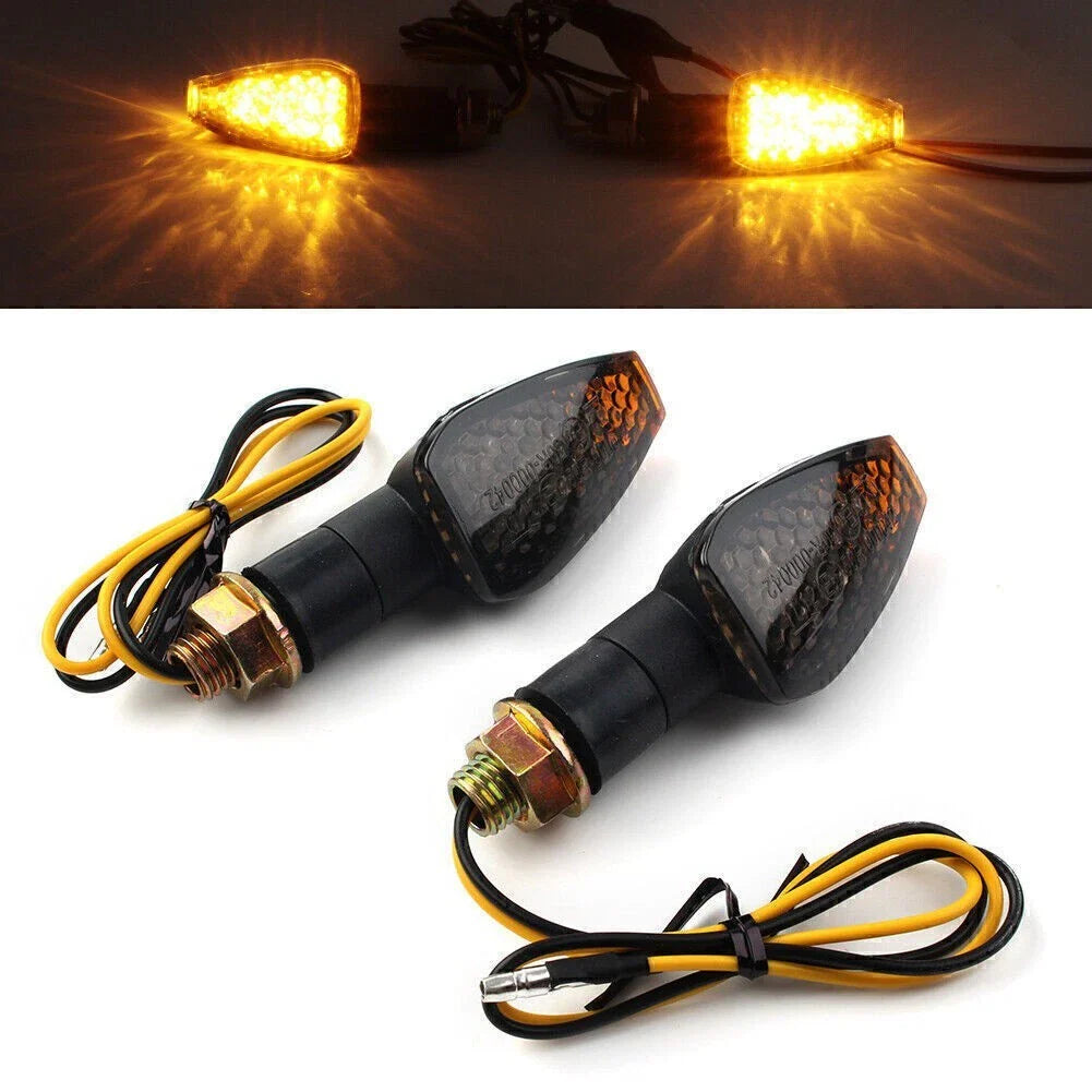 Amber Turn Signal Lights for Ducati Honda Kawasaki Yamaha Motorcycle