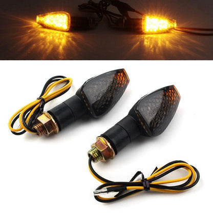 Amber Turn Signal Lights for Ducati Honda Kawasaki Yamaha Motorcycle