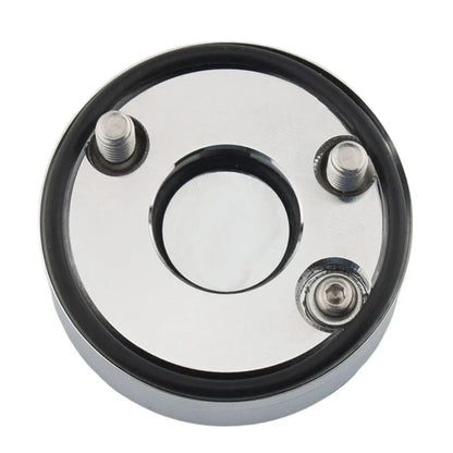 Front Fork Lock Clock Cover Chrome & White for Harley Road King (1994-2024)
