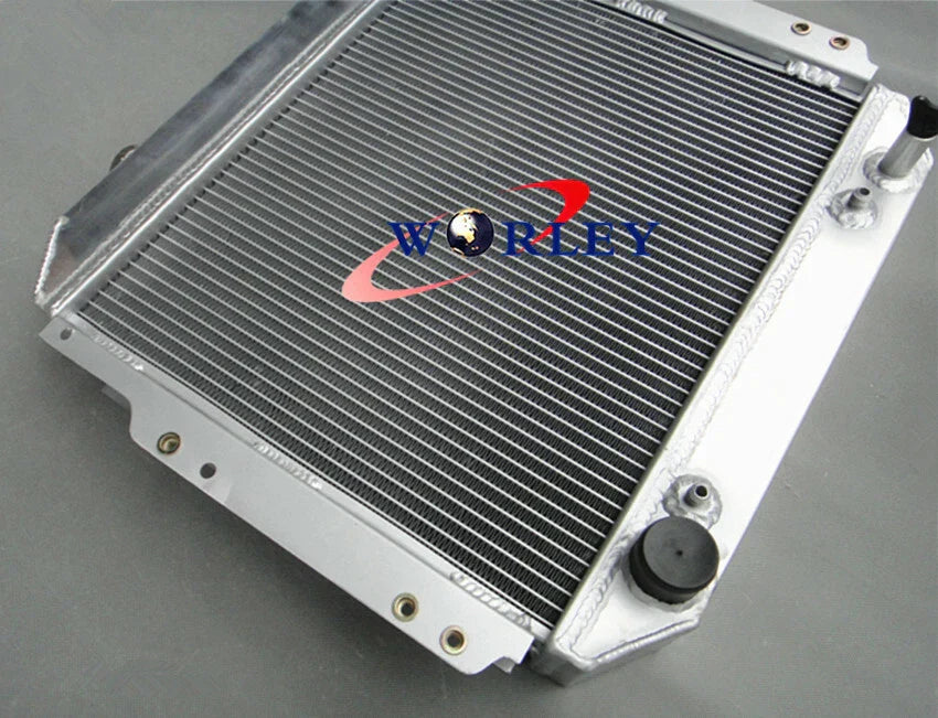 56MM Aluminum Radiator + Fan for Nissan Forklift A10 A25 H20 (1988-1992)