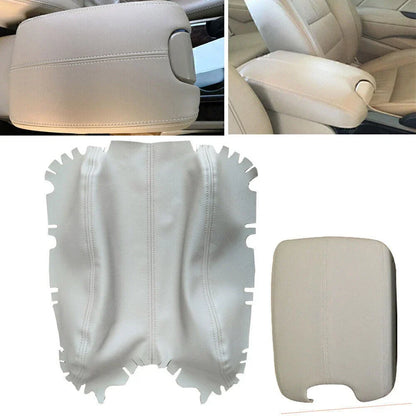 Beige Microfiber Leather Armrest Center Console Cover for Honda Accord (2008-2013)