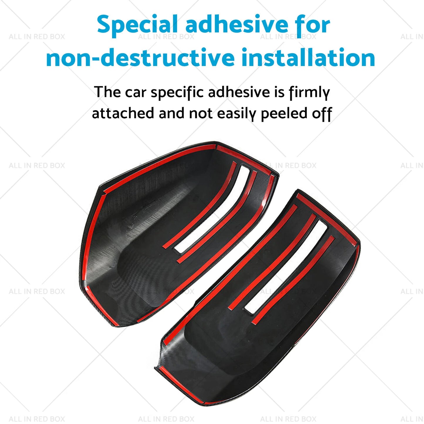 Side Mirror Cover for Mitsubishi Triton L200 (2023-2025) - ABS Carbon Fiber