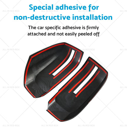 Side Mirror Cover for Mitsubishi Triton L200 (2023-2025) - ABS Carbon Fiber