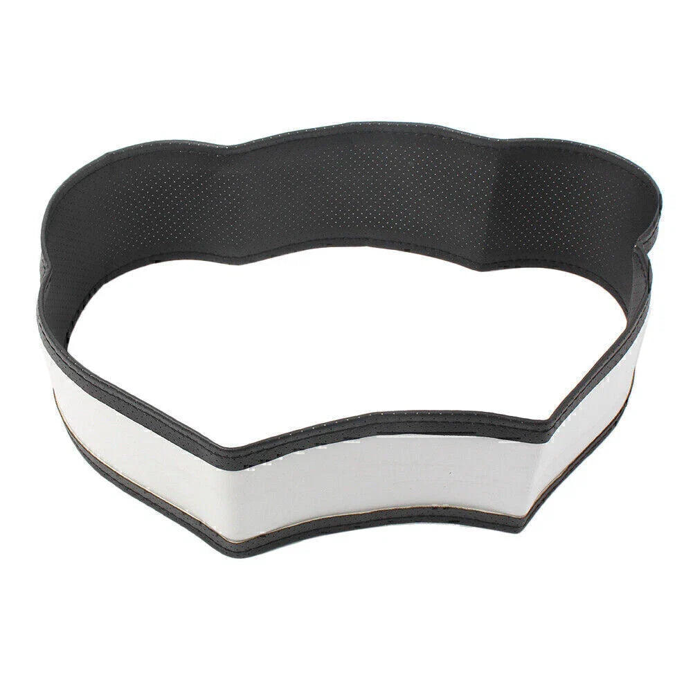 Leather Steering Wheel Cover for Car Truck - Black