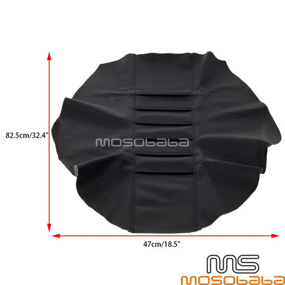 Black Ribbed Gripper Seat Cover for Honda CR125 CR250 CRF150F CRF230F