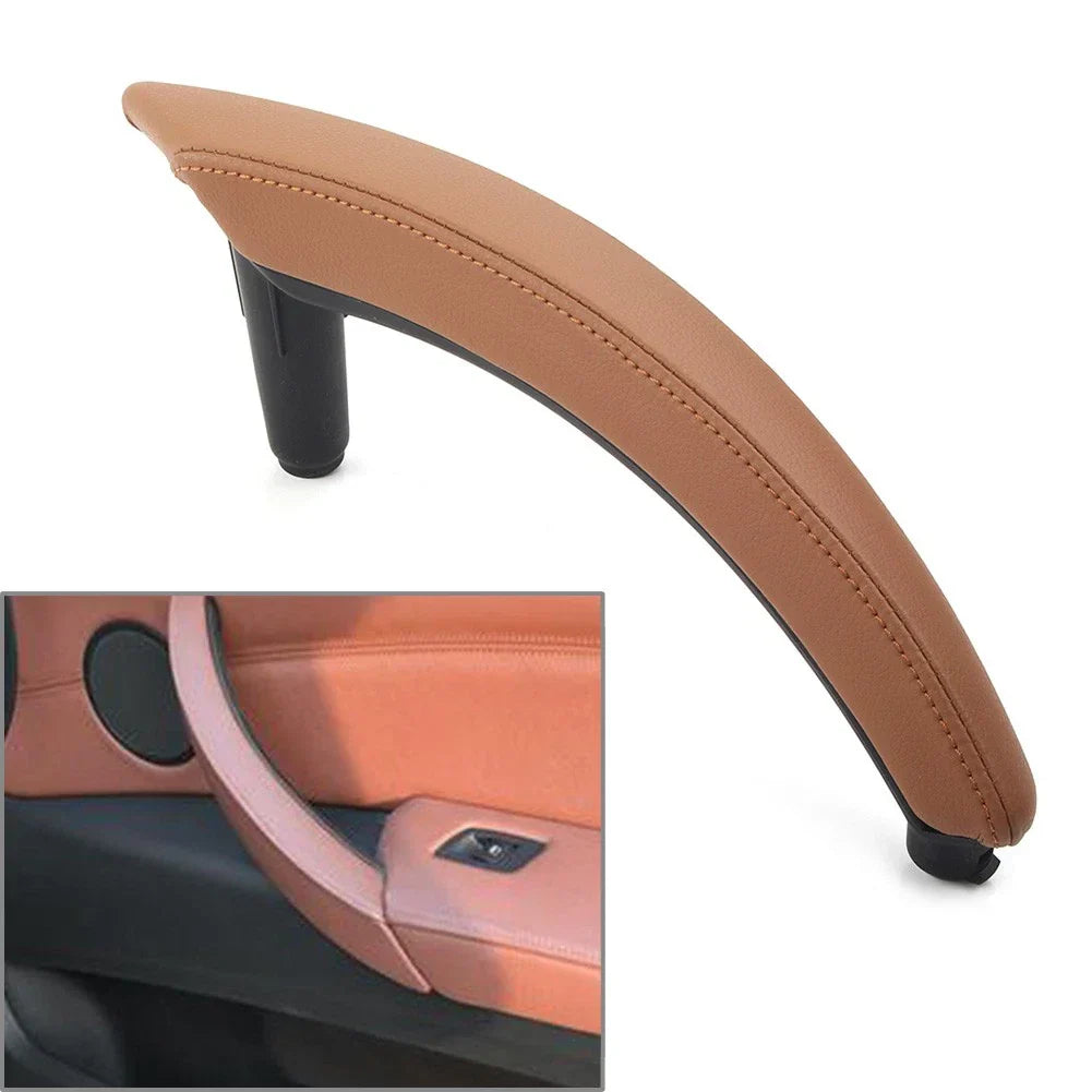 1 x Leather Door Trim Pull Handle Right Side for BMW X5 X6 E70 (2007-2013)