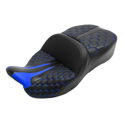 Driver & Passenger Seat Backrest Pad for Harley Electra Road Glide (2009-2013)