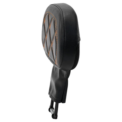 Black Driver Backrest Pad for Harley Touring CVO Road Street Glide (1988-2023)